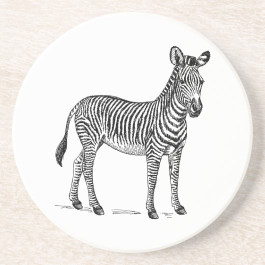 Zebra Zandsteen Onderzetter (Voorkant)