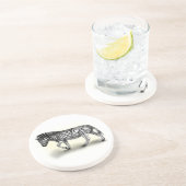 "Zebra" Zandsteen Onderzetter (Zijkant)