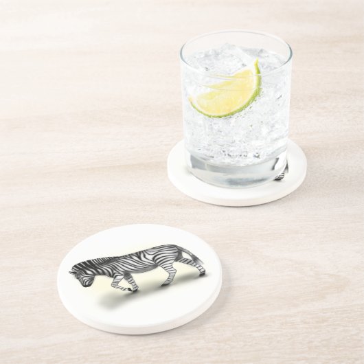 "Zebra" Zandsteen Onderzetter (Zijkant)