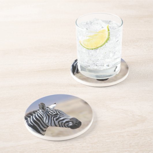 Zebra Zandsteen Onderzetter (Zijkant)