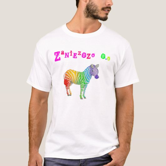 zebra, zaniezozo, titel 3 t-shirt (Voorkant)