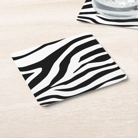 Zebra, Zebra Print, Zebra Pattern, Safari, Afrika, Kartonnen Onderzetters (Schuin)