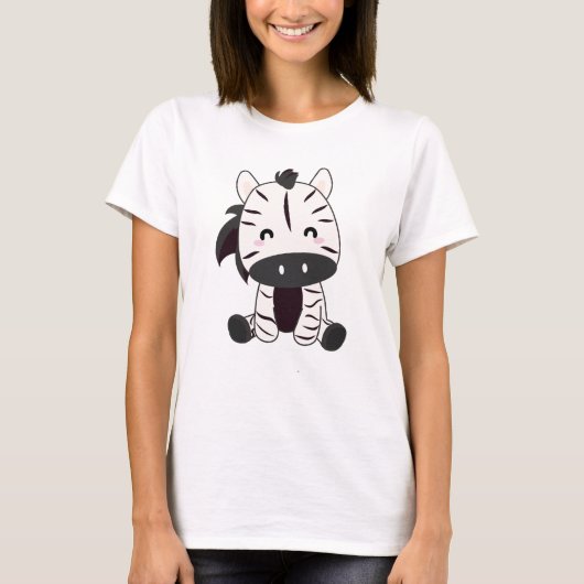 Zebra Zebras Zoo Safari Cute Animals T-shirt (Voorkant)