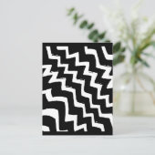 Zebra Zigzag Briefkaart (Staand voorkant)