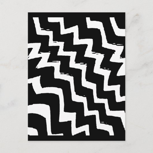 Zebra Zigzag Briefkaart (Voorkant)