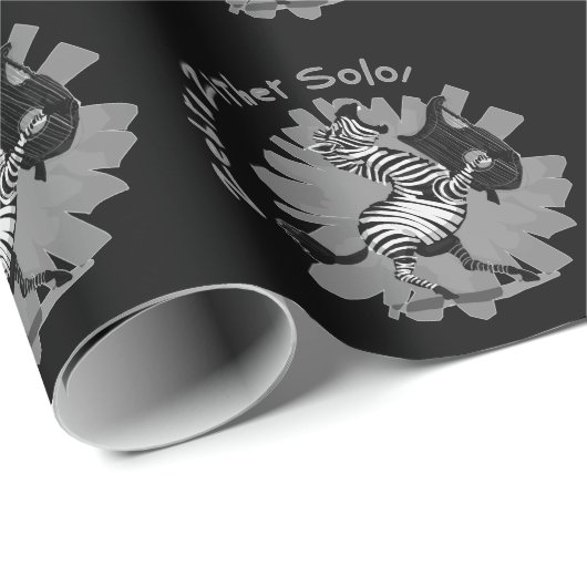 Zebra Zither Solo Cadeaupapier (Rol Hoek)