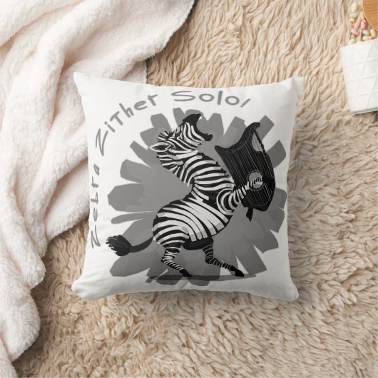 Zebra Zither Solo Kussen (Deken)