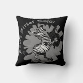 Zebra Zither Solo Kussen (Achterkant)