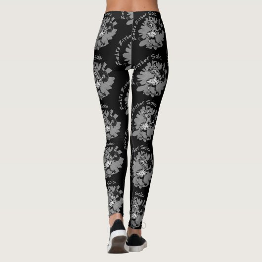 Zebra Zither Solo Leggings (Achterkant)