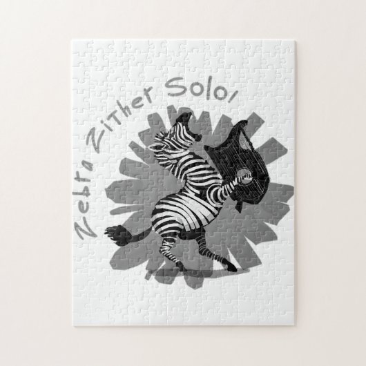 Zebra Zither Solo Legpuzzel (Verticaal)