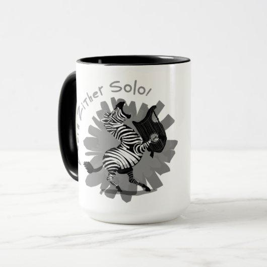 Zebra Zither Solo Mok (Voorkant links)