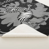 Zebra Zither Solo Sherpa Deken (3/4)