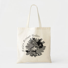 Zebra Zither Solo Tote Bag
