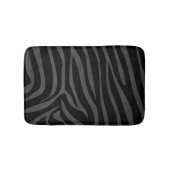 Zebra, zwart en grijs afdrukken badmat (Voorkant)
