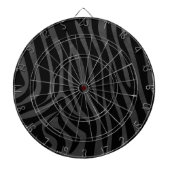 Zebra, zwart en grijs afdrukken dartbord (Voorkant)