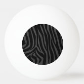 Zebra, zwart en grijs afdrukken pingpongbal (Voorkant)