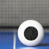 Zebra, zwart en grijs afdrukken pingpongbal (Net)