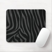 Zebra zwart en grijs print muismat (Met muis)