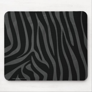 Zebra zwart en grijs print muismat