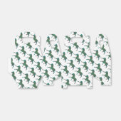 Zebra, zwart en groen afdrukken bedankdoosjes (Uitgevouwen)