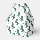 Zebra, zwart en groen afdrukken bedankdoosjes (Voorkant Zijde)