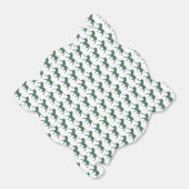 Zebra, zwart en groen afdrukken bedankdoosjes (Uitgevouwen)