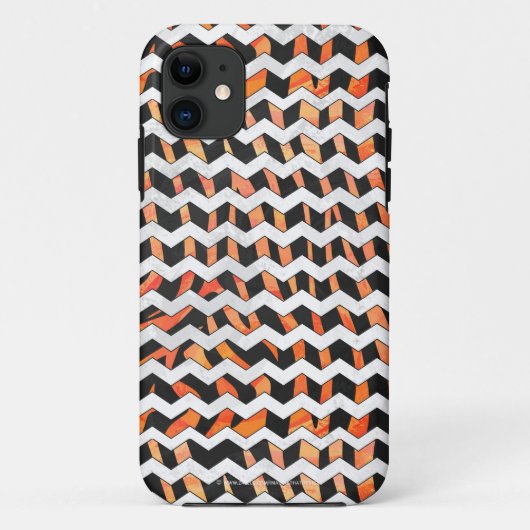 Zebra, zwart en Oranje afdrukken Case-Mate iPhone Case (Achterkant)