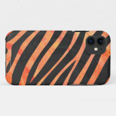 Zebra, zwart en Oranje afdrukken Case-Mate iPhone Case (Achterkant (horizontaal))