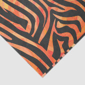 Zebra, zwart en Oranje afdrukken Tissuepapier (Detail)