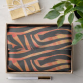 Zebra, zwart en Oranje afdrukken Tissuepapier (Geschenk)