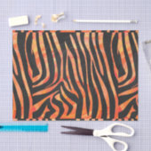 Zebra, zwart en Oranje afdrukken Tissuepapier (Craft)
