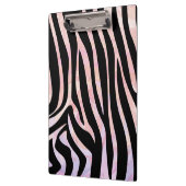 Zebra, zwart en roze afdrukken klembord (Links)