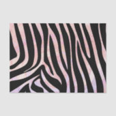 Zebra, zwart en roze afdrukken tissuepapier (Voorkant)