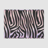 Zebra, zwart en roze afdrukken tissuepapier (Voorkant)