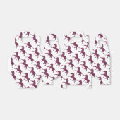 Zebra zwart en warm roze Silhouet Bedankdoosjes (Uitgevouwen)