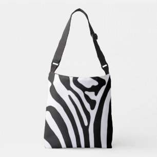 Zebra ~ Zwart en Wit Crossbody Tas