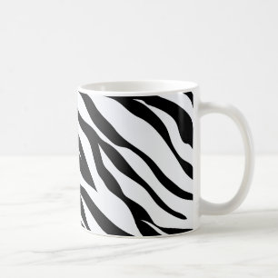 Zebra zwart en wit patroon koffiemok