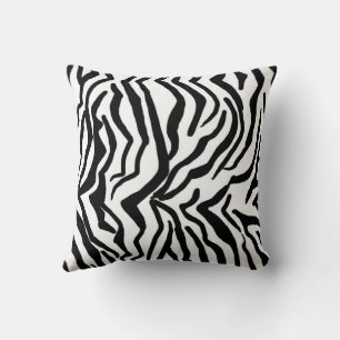 Zebra Zwart En Wit Verstopte Vachtpatroon Kussen