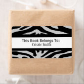 Zebra Zwart & Grijs Etiket (Insitu)