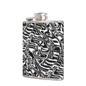 Zebra zwart heupfles (Links)