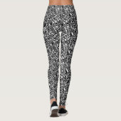 Zebra zwart leggings (Achterkant)