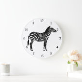 Zebra - Zwart-wit Grote Klok (Huis)