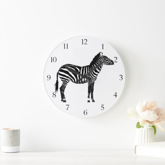 Zebra - Zwart-wit Grote Klok (Huis)