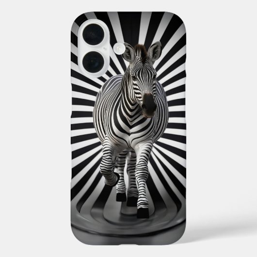 Zebra zwart-wit illusie Case-Mate iPhone case (Achterkant)