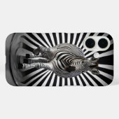 Zebra zwart-wit illusie Case-Mate iPhone case (Achterkant (horizontaal))