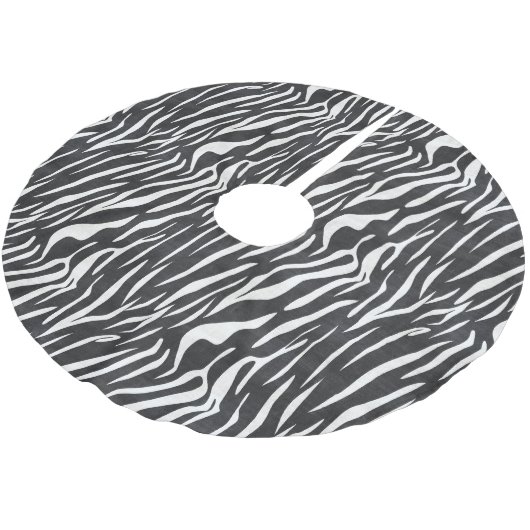 Zebra zwart-wit - kerstboomrokken kerstboom rok (Gekanteld)