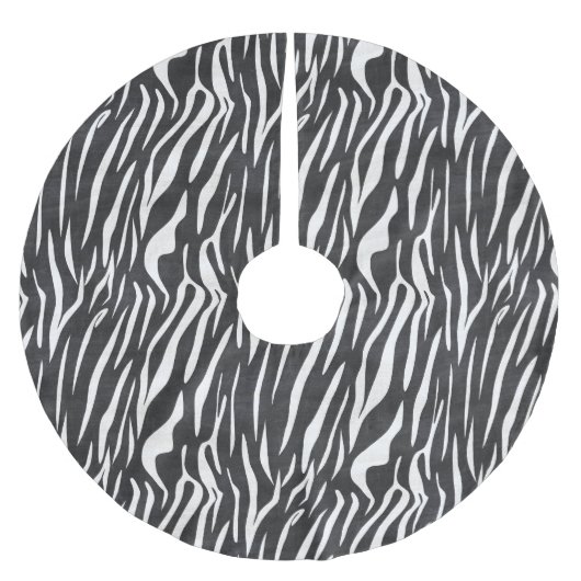 Zebra zwart-wit - kerstboomrokken kerstboom rok (Voorkant)
