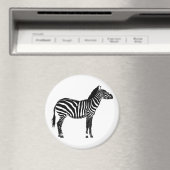 Zebra - Zwart-wit Magneet (Insitu (Vaatwasser))