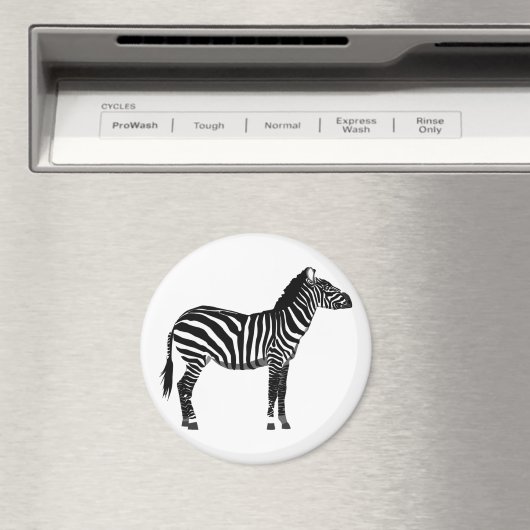 Zebra - Zwart-wit Magneet (Insitu (Vaatwasser))