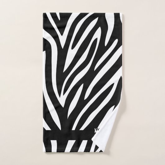 Zebra Zwart-wit Oerwoud Safari Thema Bad Handdoek (Handdoek)